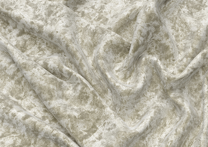 Cyrus Crushed Velvet, Cream - Motorised Roman Blind - Image 4